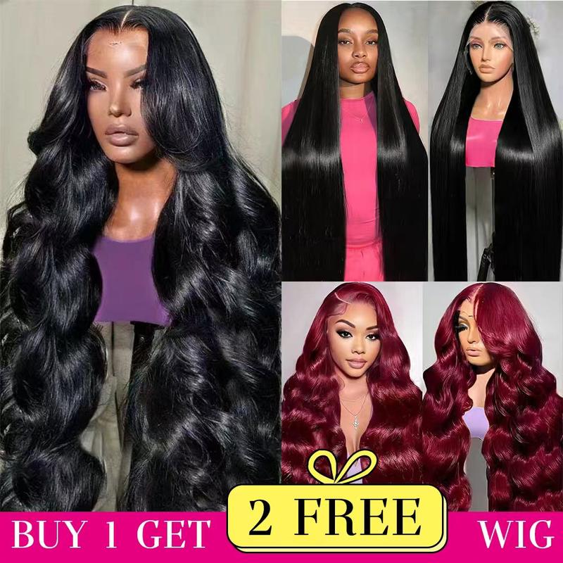 [Combo sale 26"&22"&22"] buy 1 get 3 wig" 26Inch 13x4 Curly Wave Hair Lace Front Wigs + 5x5 22Inch Straight Human Hair Hair+ 22Inch Body Wave Human Hair Hair Pre Plucked HD Transparent Lace Frontal Human Hair Wigs 180% Density