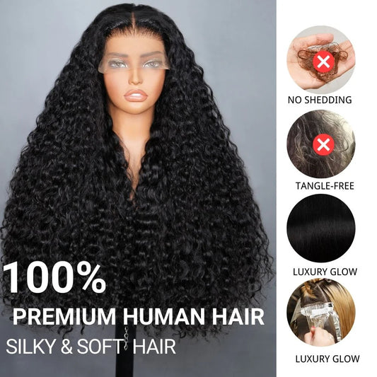 300% Density Luxury Deep Wave Virgin Human Hair HD Lace Wig Super Double Drawn Level - Amanda Hair