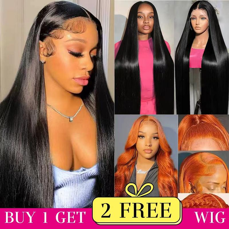 [Combo sale 26"&22"&22"] buy 1 get 3 wig" 26Inch 13x4 Curly Wave Hair Lace Front Wigs + 5x5 22Inch Straight Human Hair Hair+ 22Inch Body Wave Human Hair Hair Pre Plucked HD Transparent Lace Frontal Human Hair Wigs 180% Density