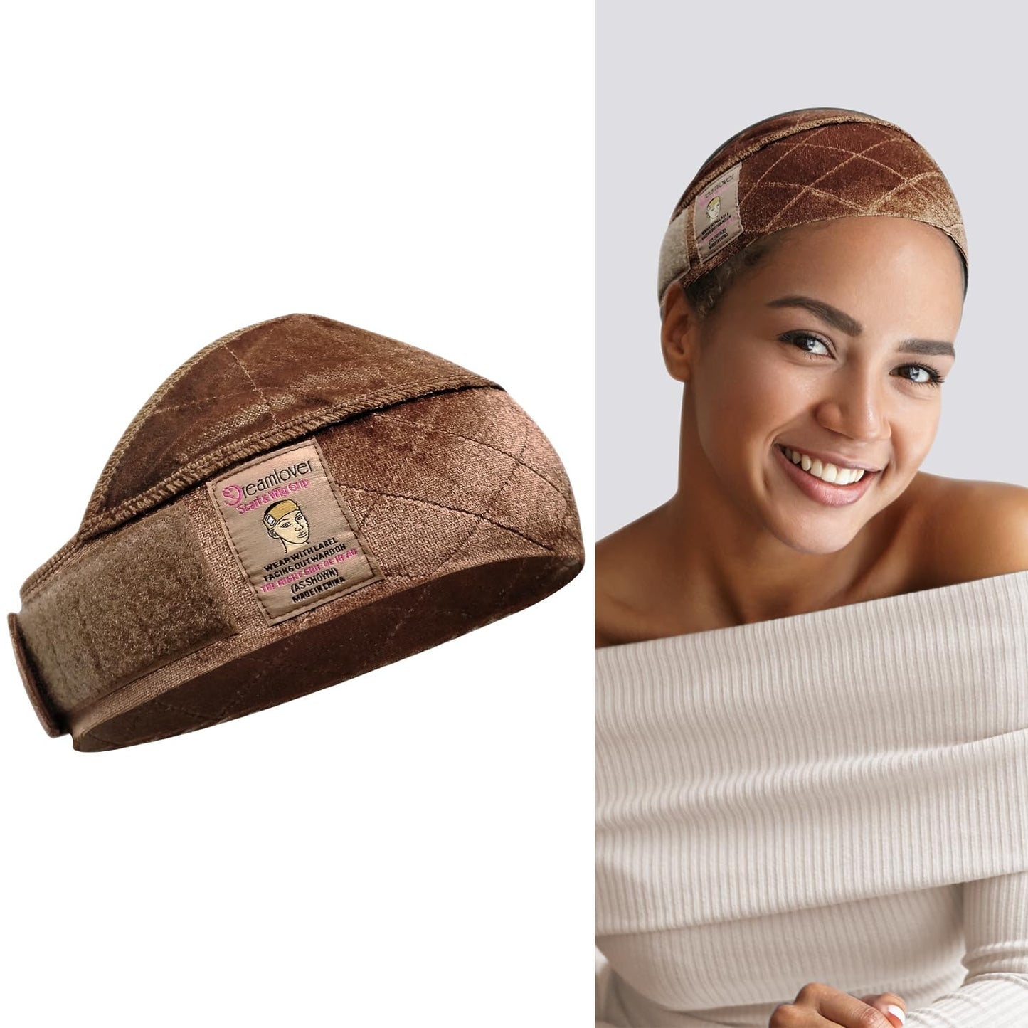 Wide Wig Grip Headband, Wig Grip Band for Securing, Nude, 1 Piece