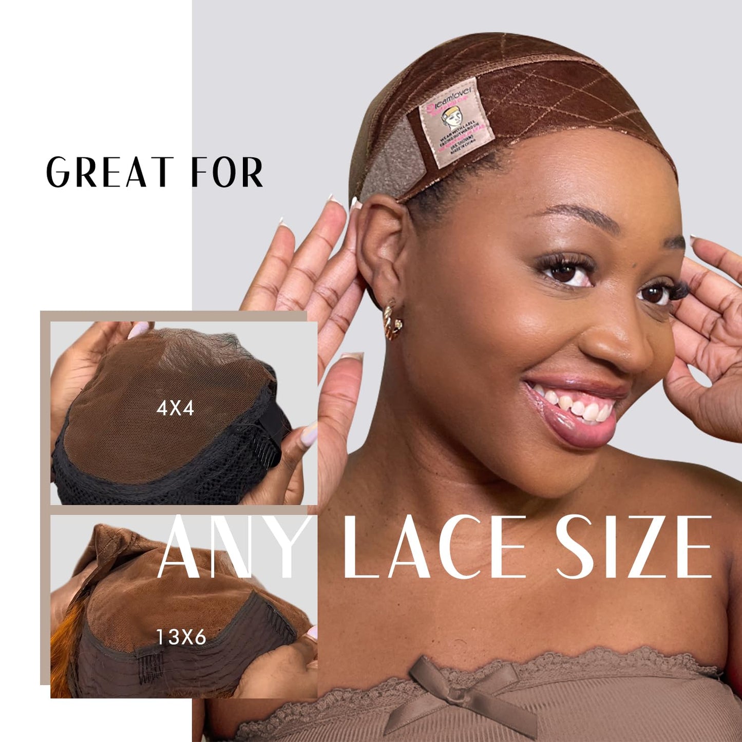 Wide Wig Grip Headband, Wig Grip Band for Securing, Nude, 1 Piece