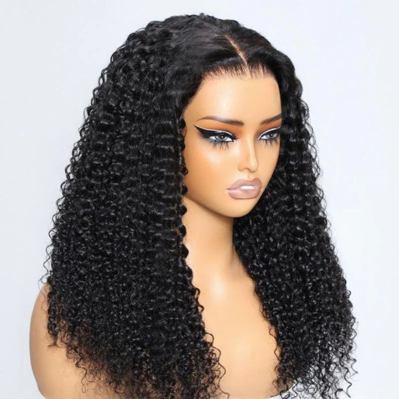 Sunber 7x5 Bye Bye Knots Wigs Jerry Curly Pre-Cut Lace Human Hair Wigs Bleached Knots With Baby Hair