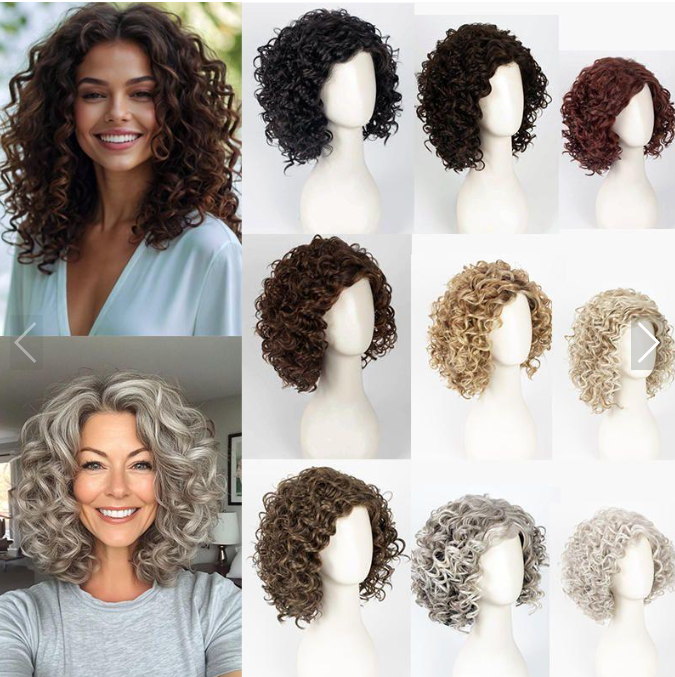 Hot Sale Fashion Curly Hair Toppers for Women with Thinning Hair
