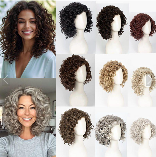 Hot Sale Fashion Curly Hair Toppers for Women with Thinning Hair