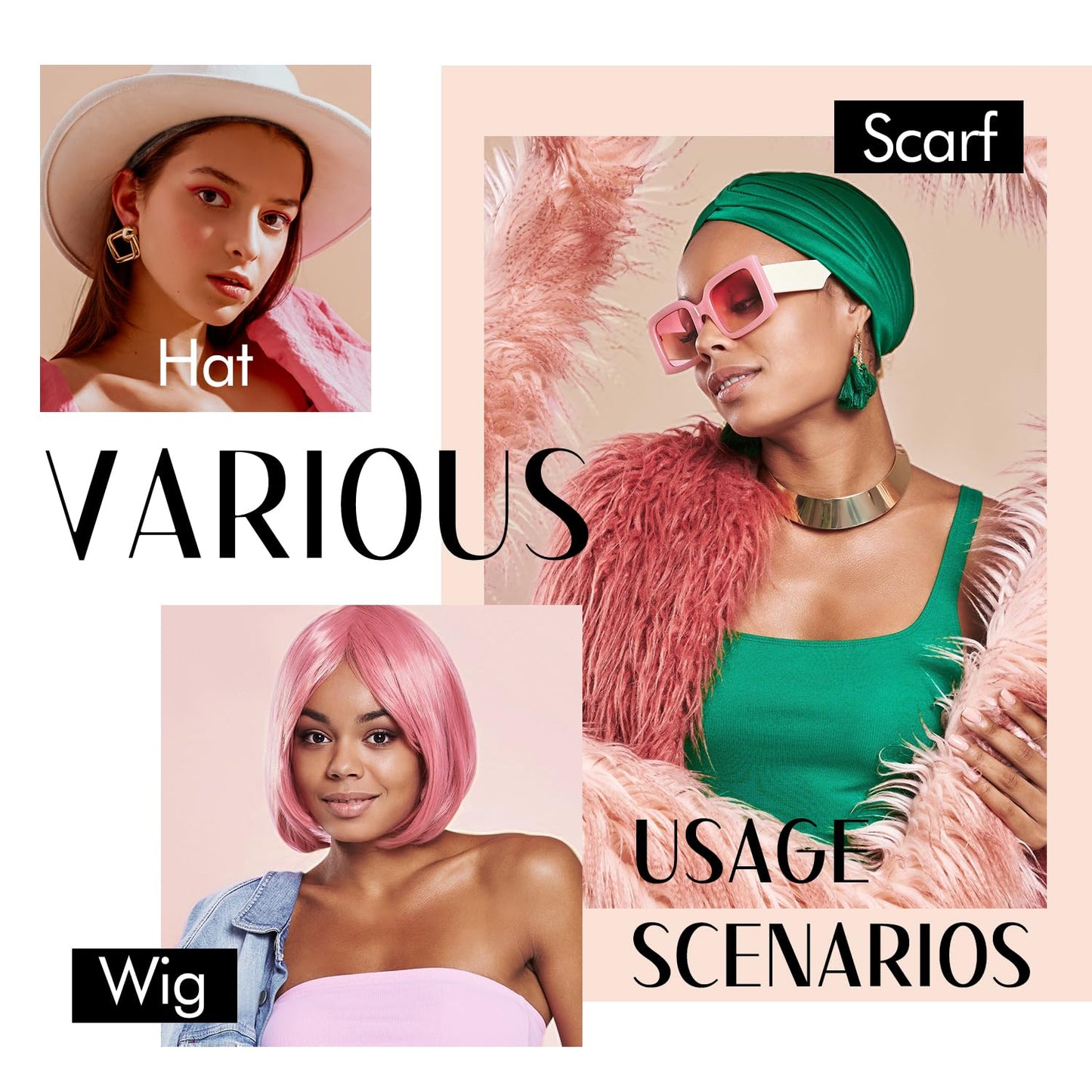 Wide Wig Grip Headband, Wig Grip Band for Securing, Nude, 1 Piece