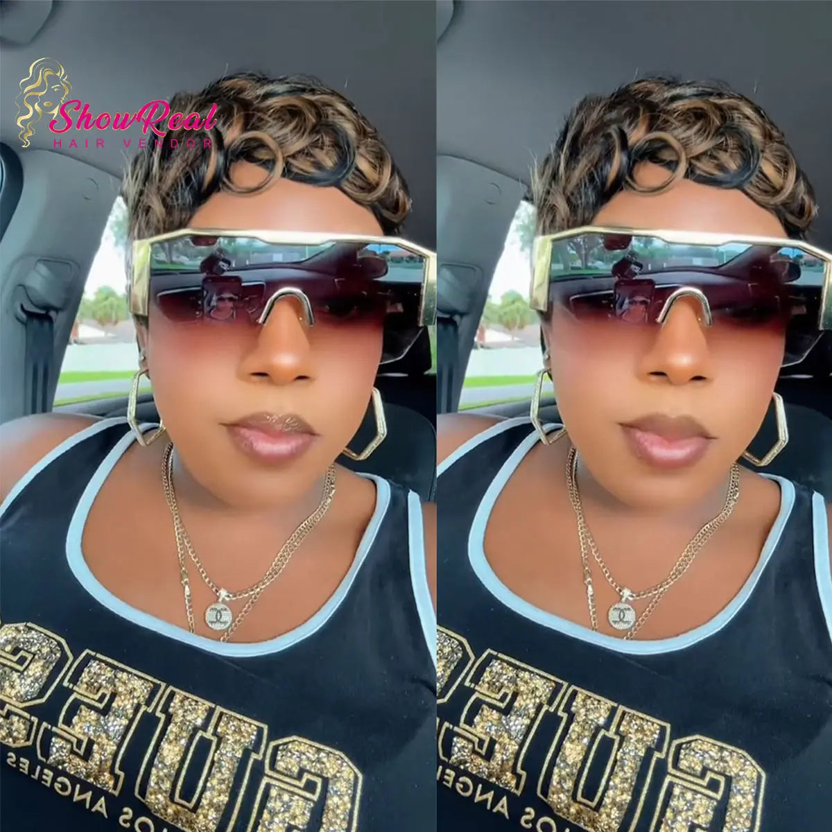Chioma Pixie Cut Glueless Wigs Pin Curl Short Bomb Curly Wig for Black Women Brazilian Virgin Human Hair Short Pixie Cut Wigs Natural Looking Wigs SpringStatements SummerVibes