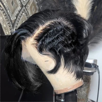 Coracrown Natural Realistic Lace Glueless Side Parted Bob Wig