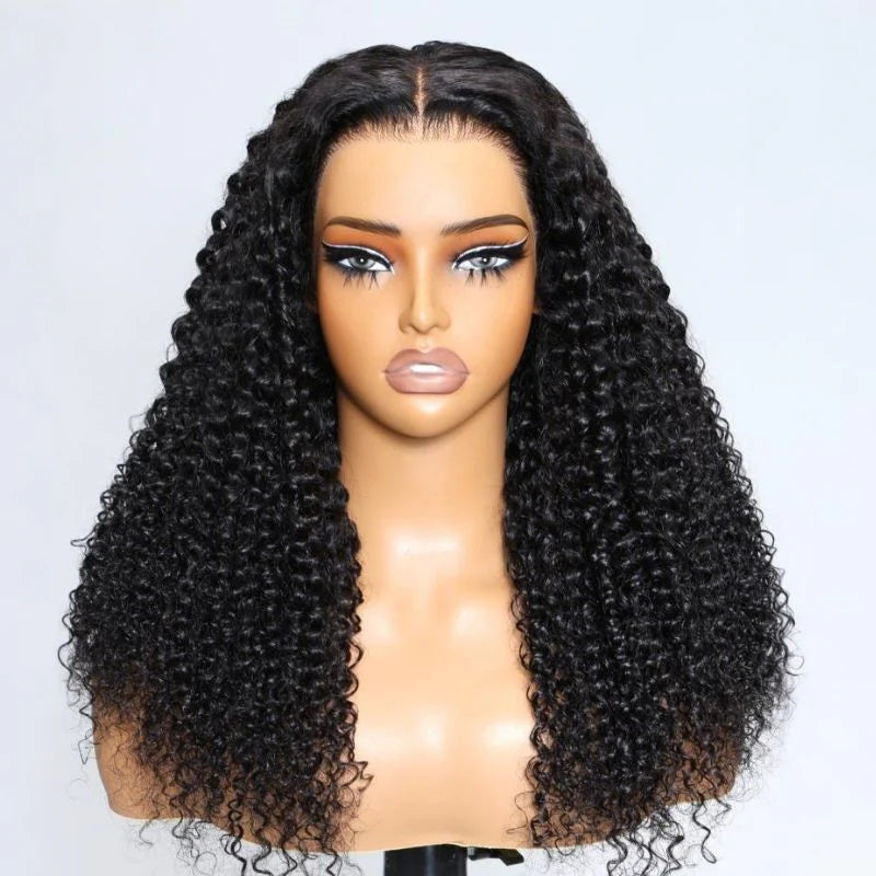 Sunber 7x5 Bye Bye Knots Wigs Jerry Curly Pre-Cut Lace Human Hair Wigs Bleached Knots With Baby Hair