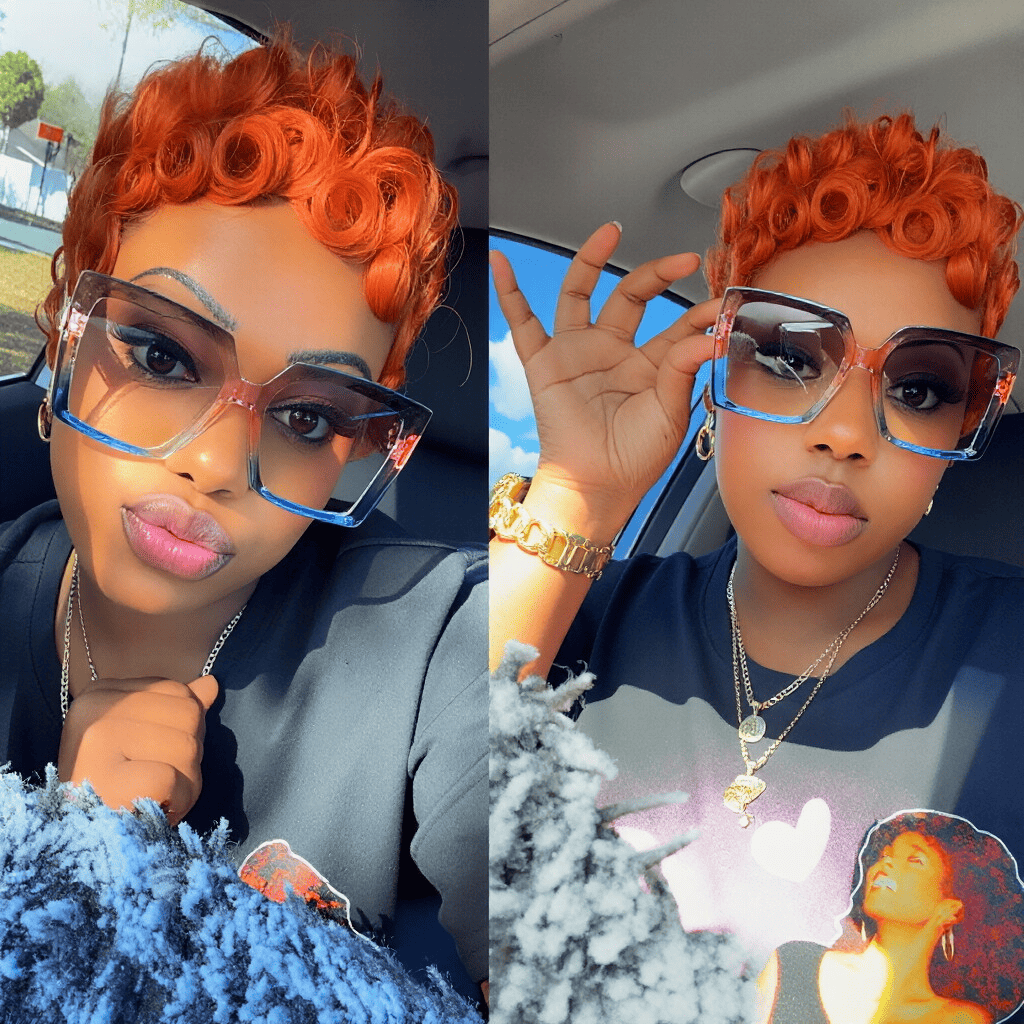 Chioma Pixie Cut Glueless Wigs Pin Curl Short Bomb Curly Wig for Black Women Brazilian Virgin Human Hair Short Pixie Cut Wigs Natural Looking Wigs SpringStatements SummerVibes