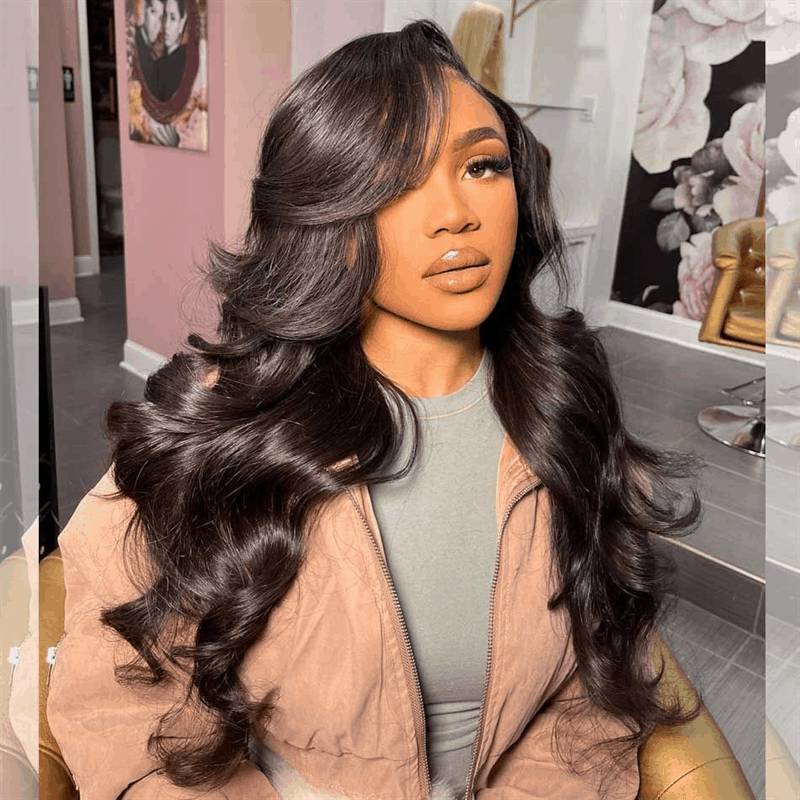 Flash Sale Wear Go Body Wave Lace Wig Glueless Pre-Cut Lace Wig Human Hair Wig