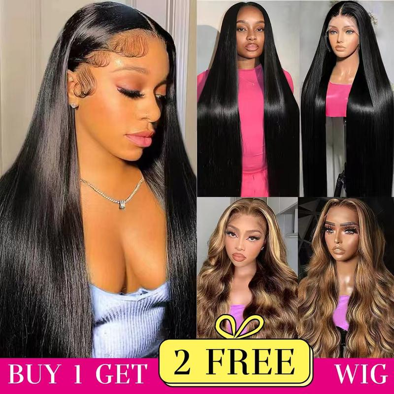 [Combo sale 26"&22"&22"] buy 1 get 3 wig" 26Inch 13x4 Curly Wave Hair Lace Front Wigs + 5x5 22Inch Straight Human Hair Hair+ 22Inch Body Wave Human Hair Hair Pre Plucked HD Transparent Lace Frontal Human Hair Wigs 180% Density
