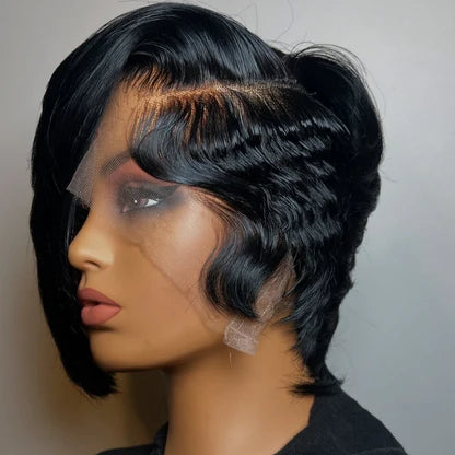 Coracrown Natural Realistic Lace Glueless Side Parted Bob Wig