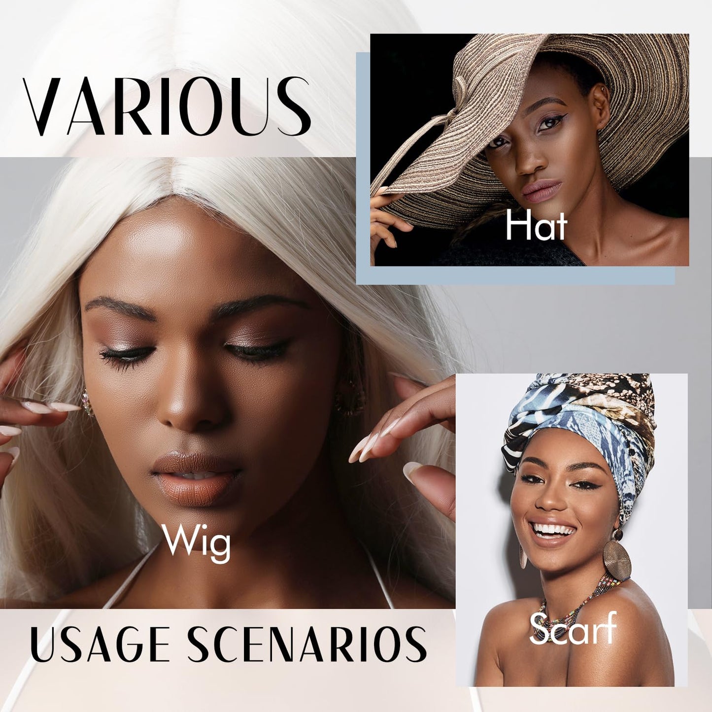 Wide Wig Grip Headband, Wig Grip Band for Securing, Nude, 1 Piece