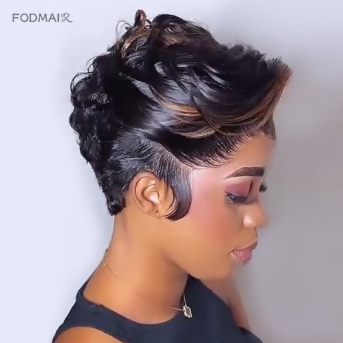 2025 Summer Super Short Pixie Cut Curly Glueless Wig