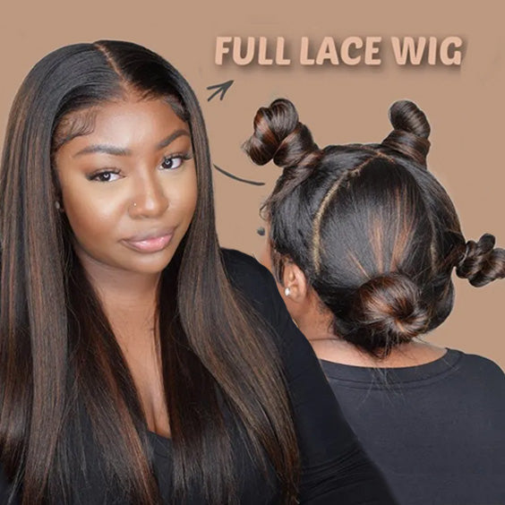 Flash Sale Full Lace Wig Brazilian Human Hair Full Scalp Lace Wigs 180% Density