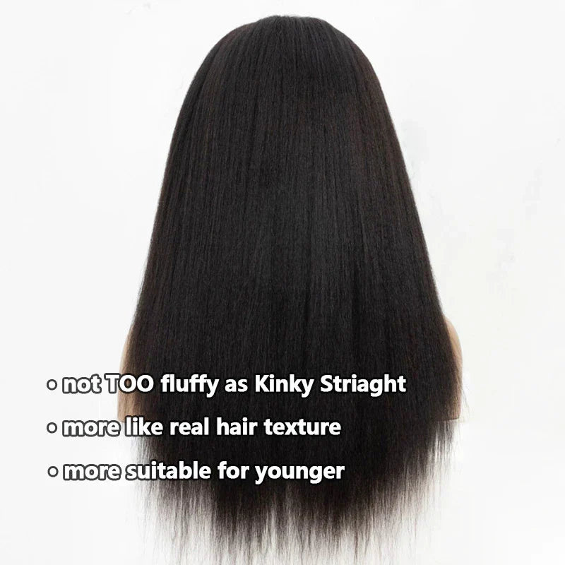 Flash Sale Yaki Straight 6x4.5/4x4/13x6 HD Transparent Pre-Cut Lace Frontal Human Hair Wig Affordable Natural Look Wigs