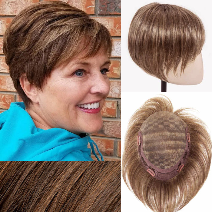 Nice Short Wiglets Hair Pieces for Women with Thinning and Fine Hair【BUY 2 GET 1 FREE 】