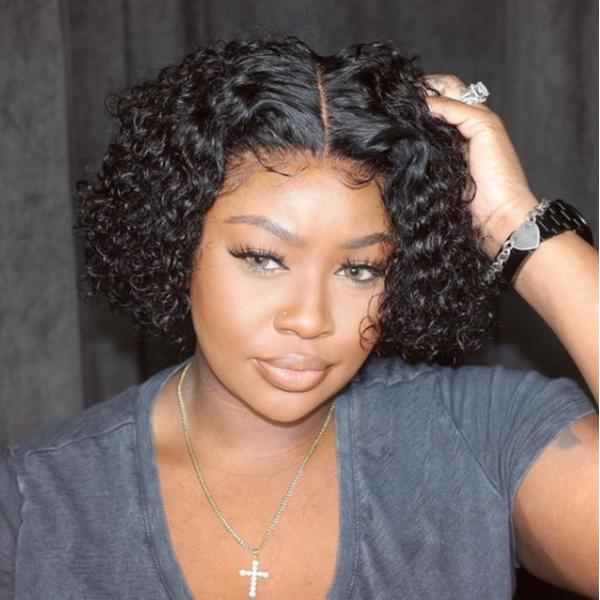 New Curly Bob Wig Natural Hair