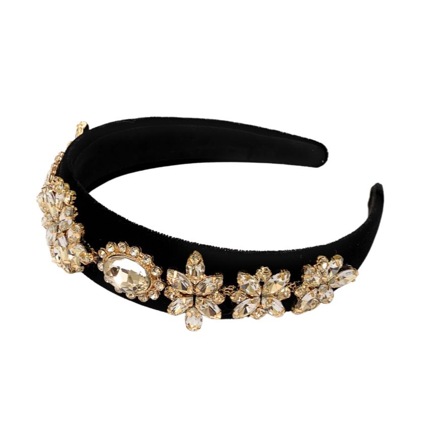 Bella Jeweled Headband (White)