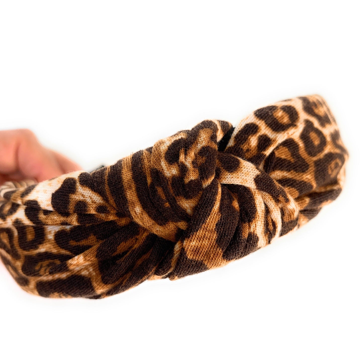 Baby Leopard Top Knot Headband