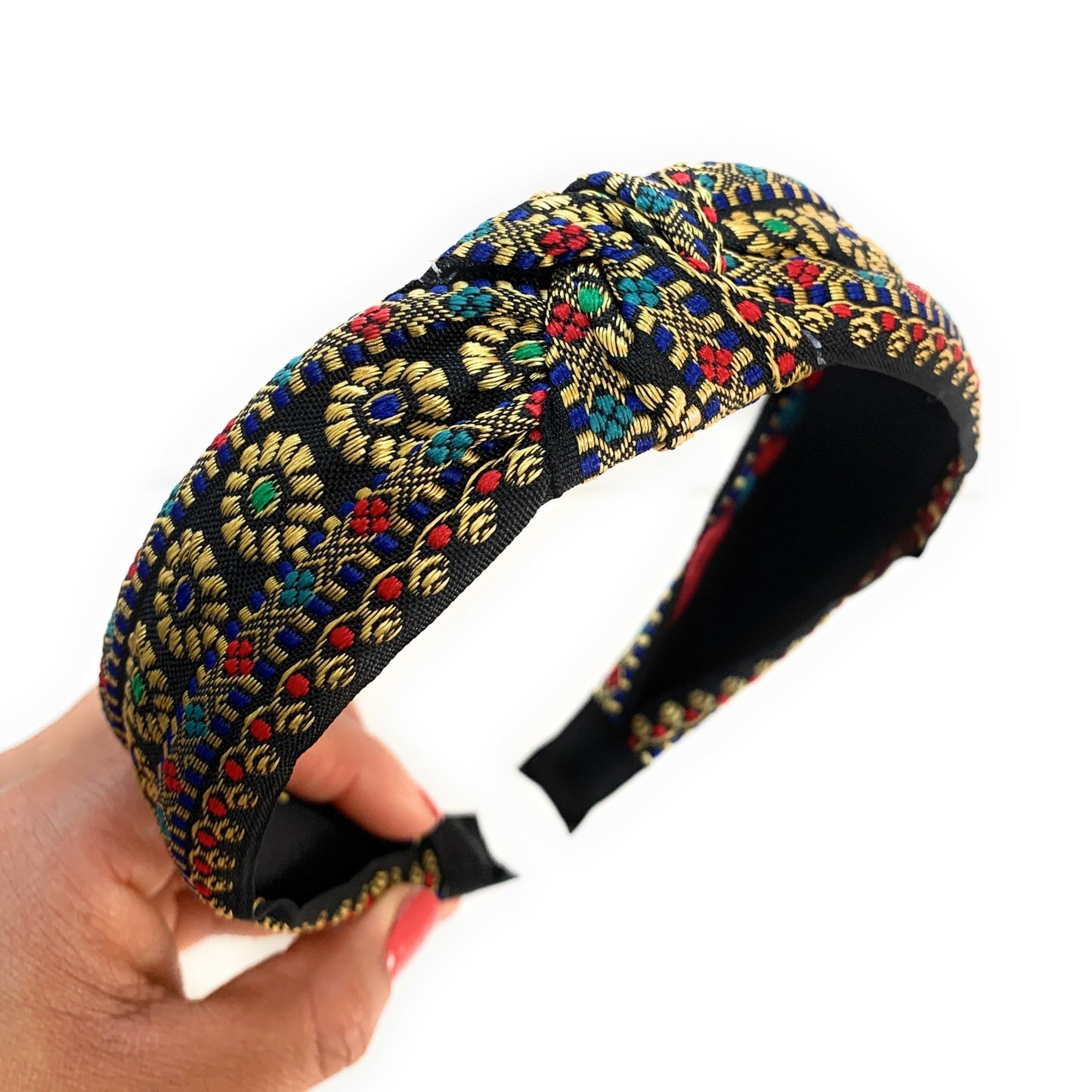 Embroidered Knot Headband (Colel)