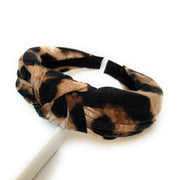 Leopard Top Knot Headband
