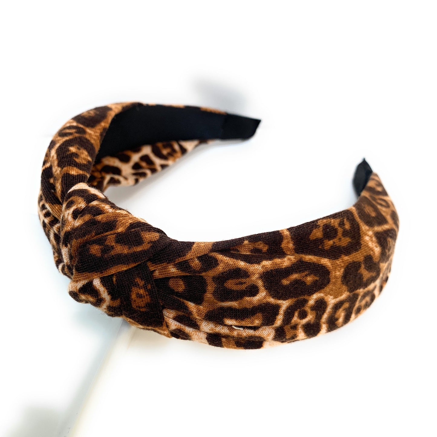 Baby Leopard Top Knot Headband