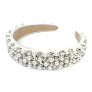 White Pearl Jeweled Headband