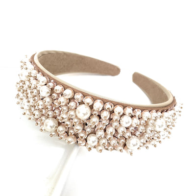 Pearl Headband (Beige)