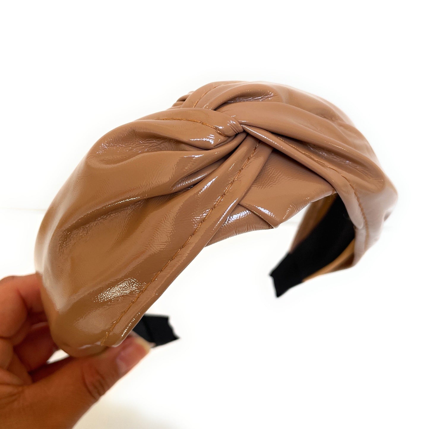 Effie Faux Leather Twist Headband