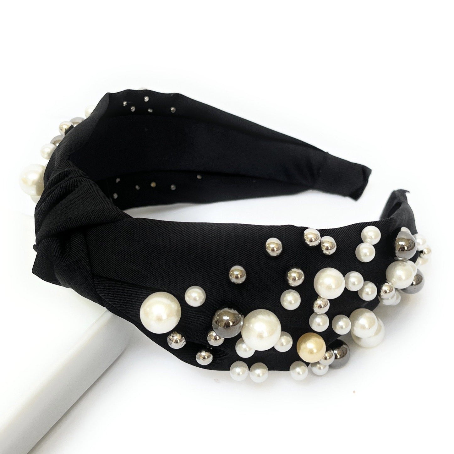 Pearl Cluster Knot Headband (more Colors)