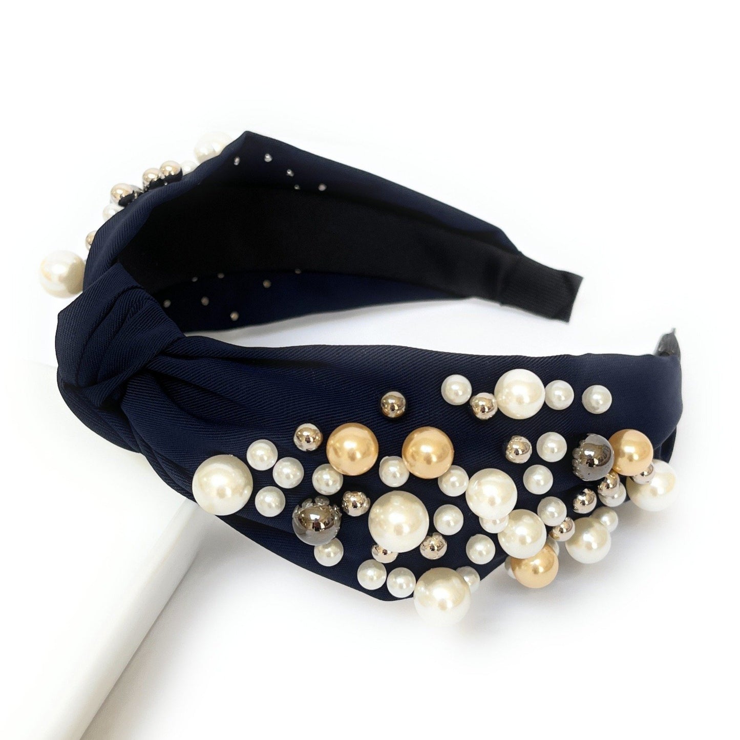 Pearl Cluster Knot Headband (more Colors)
