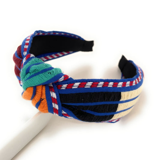 Mexico Embroidered Top Knot Headband