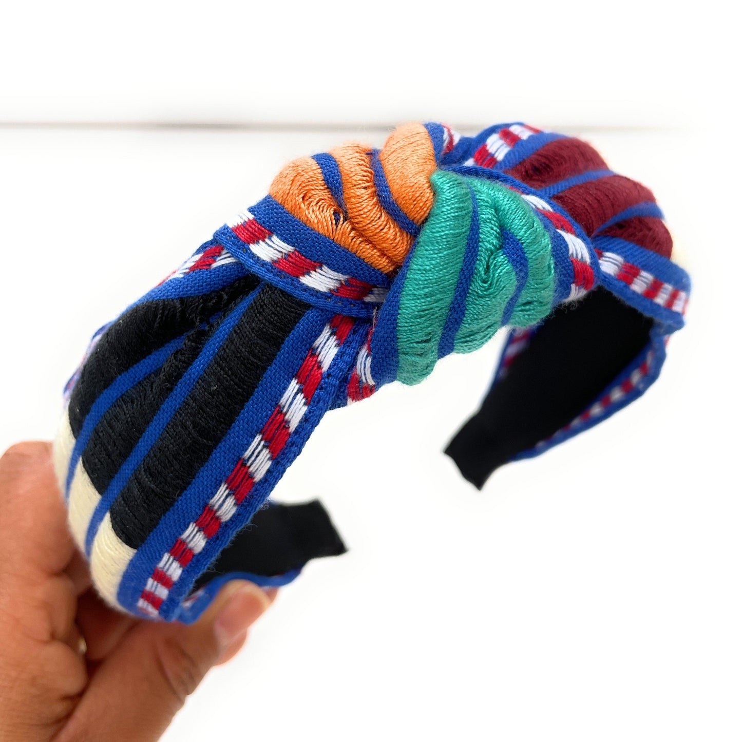 Mexico Embroidered Top Knot Headband