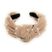 Neutral Pearl Knotted Headband (More Colors)
