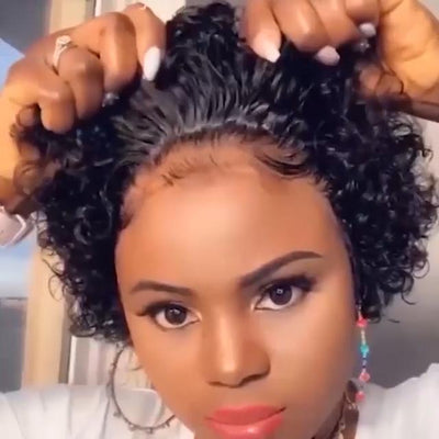 Hot Sale Pixie Cut Curly Wig
