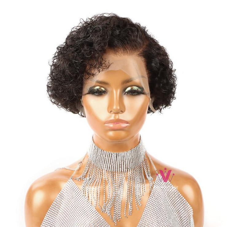 Angel | Glueless 13*5.5 Ear-to-Ear Frontal Lace Wig Short Curly Pixie Cut